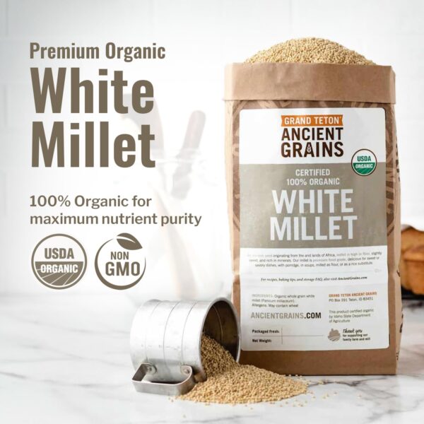 Organic White Millet by Grand Teton Ancient Grains - Image 3