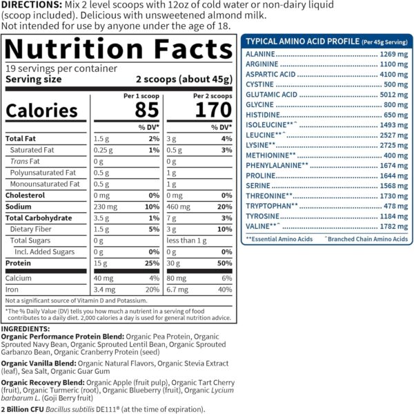 Organic Vegan SPORT Protein Powder - Image 6