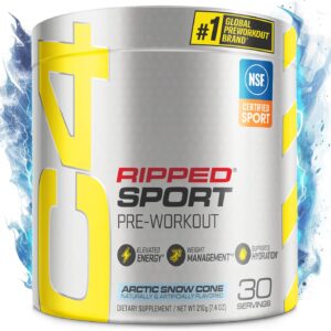 C4 Ripped Sport Pre Workout Powder Arctic Snow Cone