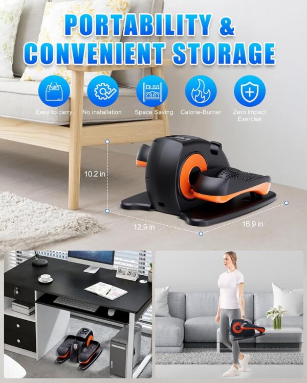 Under-Desk Elliptical Leg Exerciser Machine - Image 7