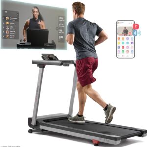 Sunny Health & Fitness Premium Foldable Treadmill for Home