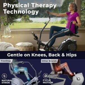 Teeter step Recumbent Cross Trainer Stepper machine for home