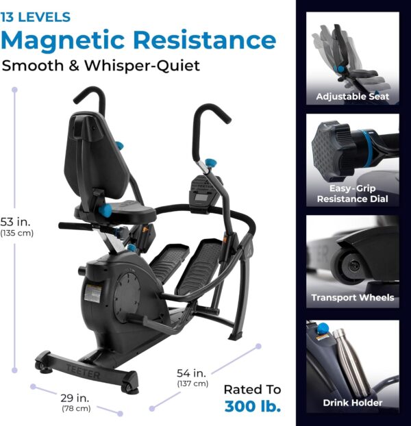 Teeter step Recumbent Cross Trainer Stepper machine for home - Image 5